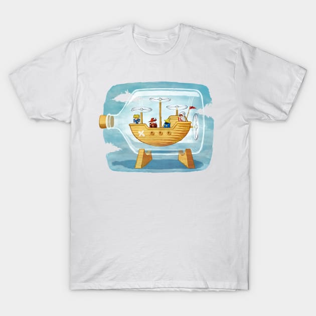 Airship in a Bottle T-Shirt by JangoSnow